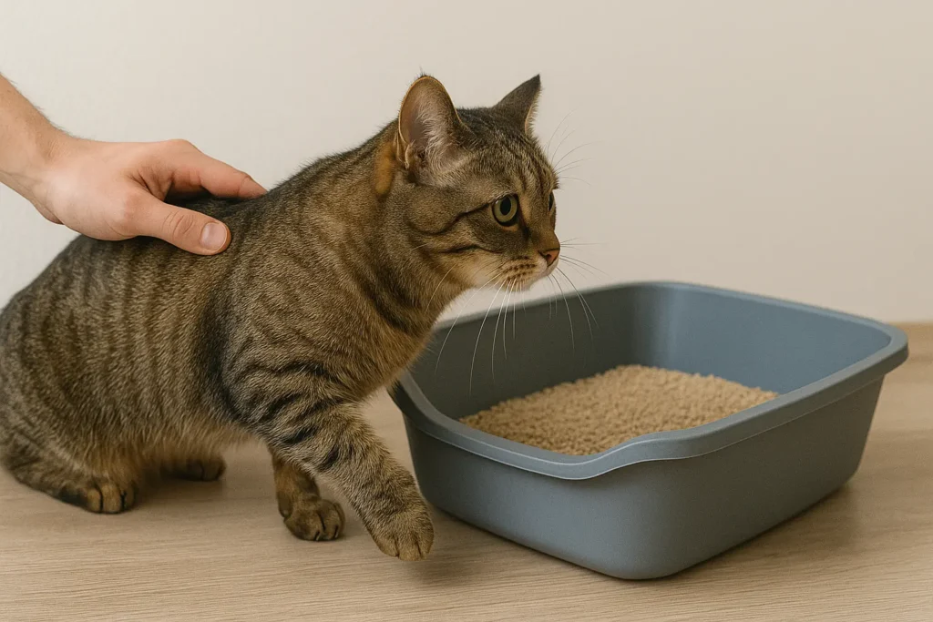 Comment faire pour que mon chat retourne dans sa litière